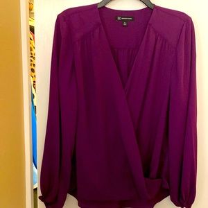 Women’s Long Sleeves Surplice INC International Concepts Tops